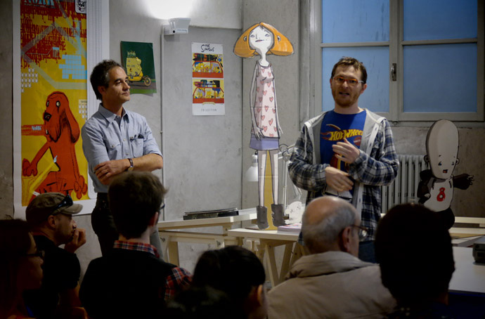 Stefano Alghisi, autore di Il porto delle anime, e Luigi Filippelli.